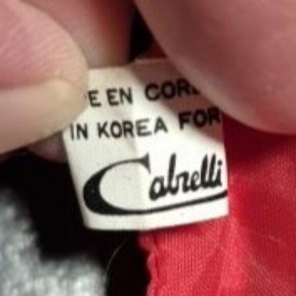 Red and White Striped Cabrelli Bag Genuine Leather - Picture 6 of 6